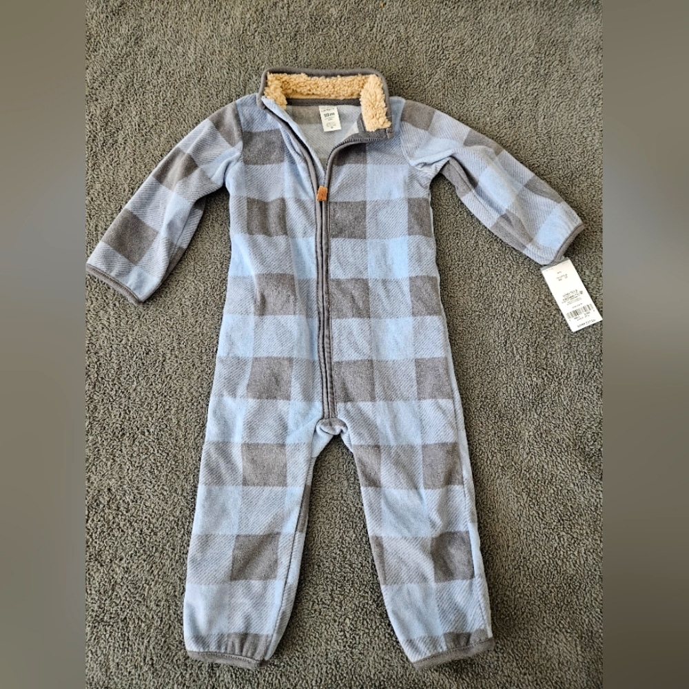 Carter's Jumpsuit Blue/Grey Sz 18mo